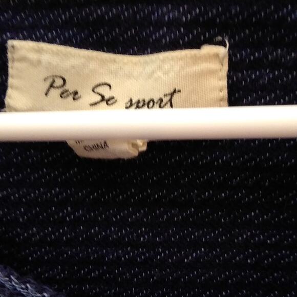 Per SE sport blue lounge long sleeve top. Size Large - Picture 2 of 7